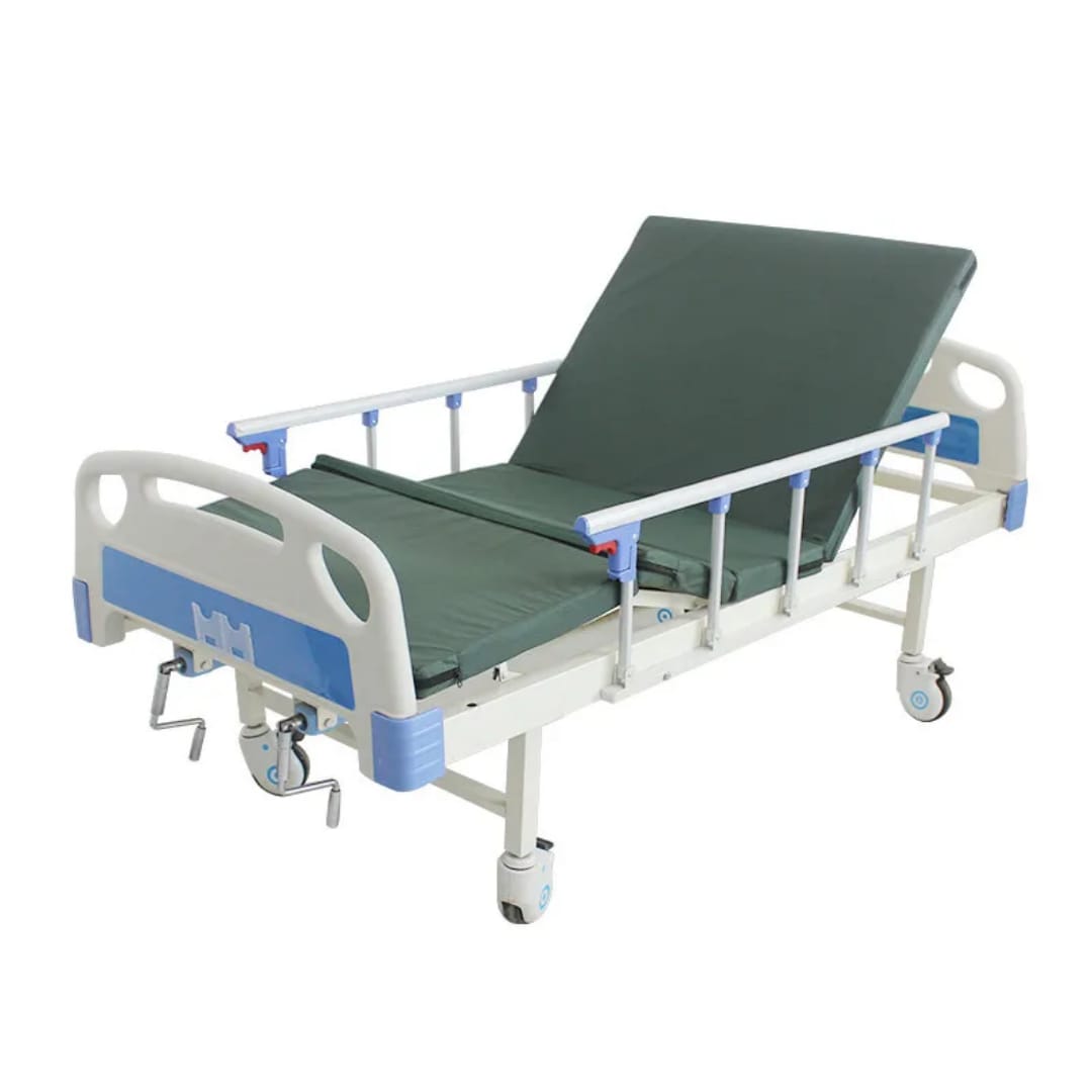 Double crank hospital bed for home care