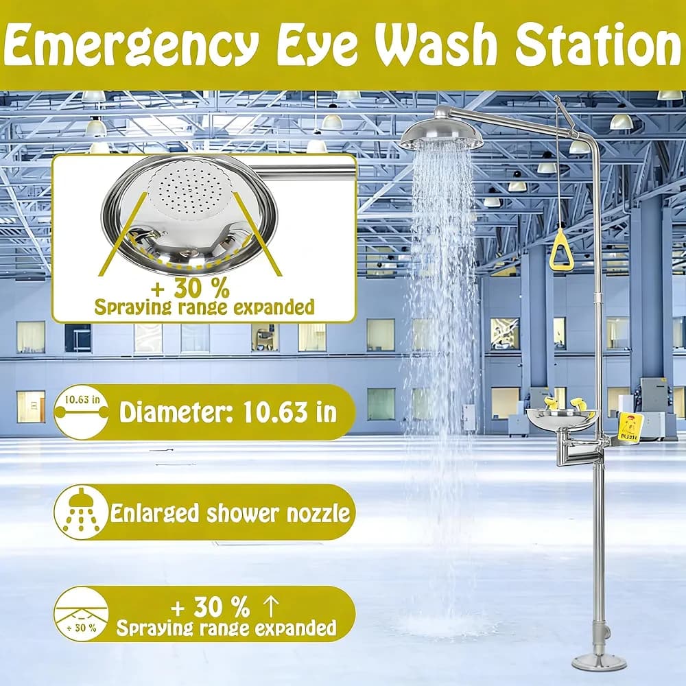 EMERGENCY SHOWER AND EYEWASH STATION - Image 3