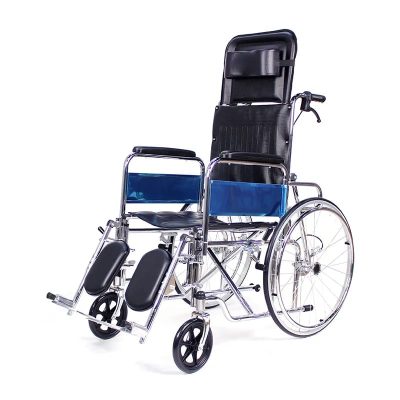 Reclining High-back Wheelchair with Headrest