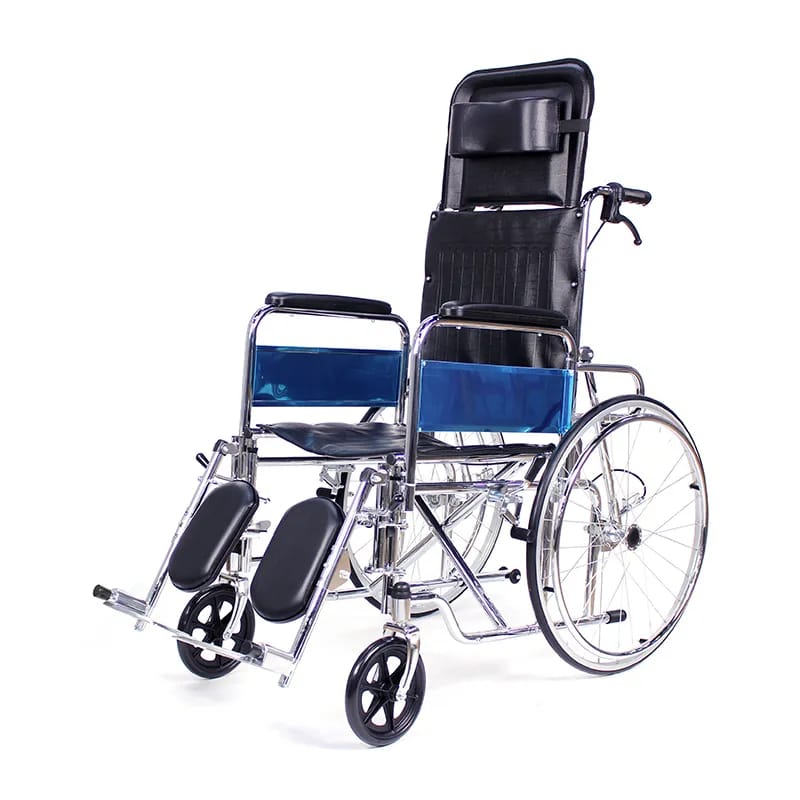Reclining High-back Wheelchair with Headrest