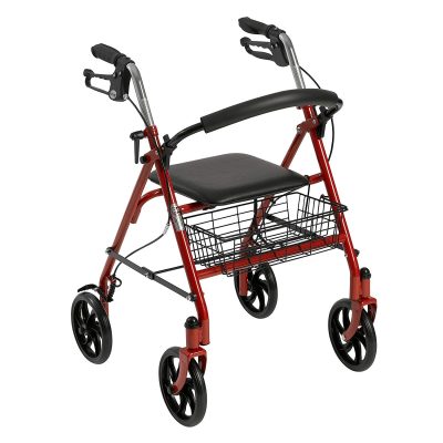 Rollator Walker with Basket and Brakes