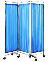 3-fold ward screen for patient privacy