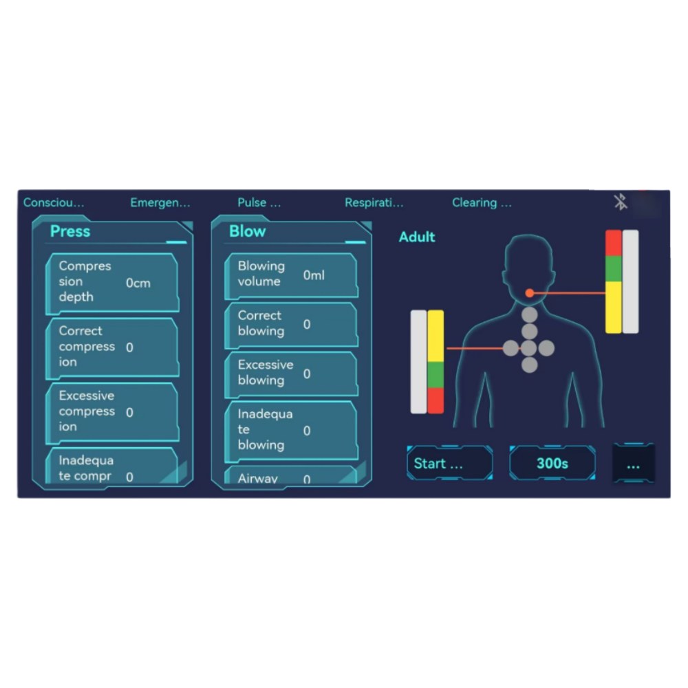 Adult Half-Body CPR Manikin with App Control - Image 2