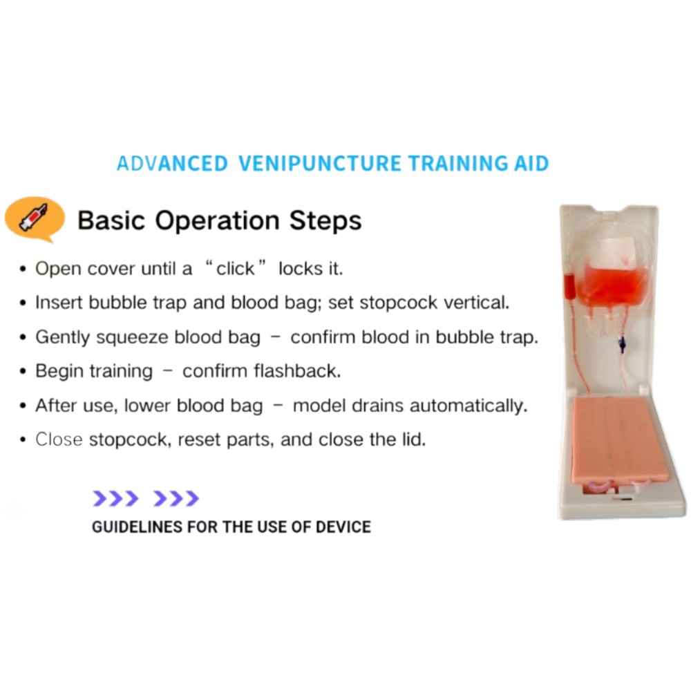 Advanced Venipuncture Training Pad – Self-Contained Circulation - Image 4