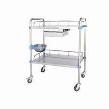 Stainless Steel Dressing Trolley for Hospital