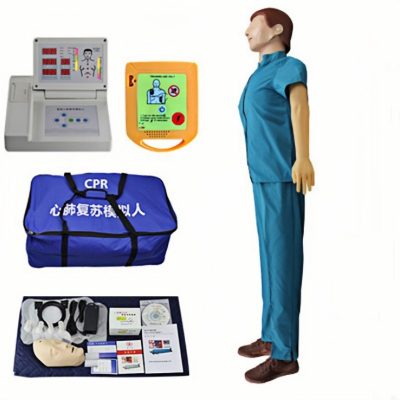 Full-Body CPR Manikin with Mini AED & Voice Prompts