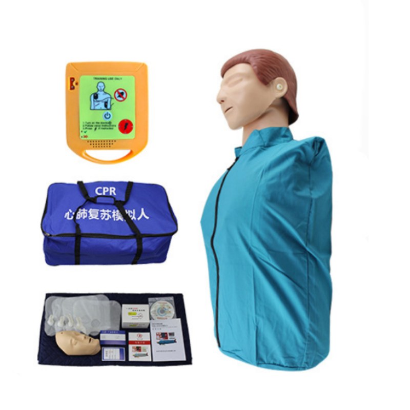 Half-Body CPR Manikin Kit + Mini AED Trainer – Standard