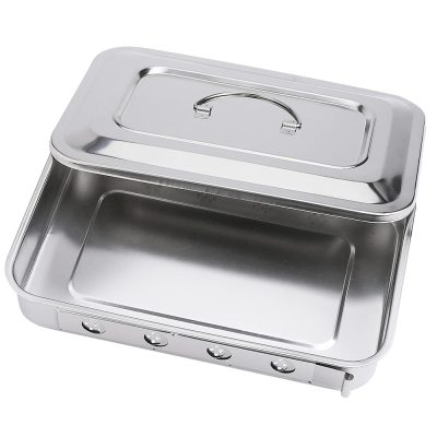 Stainless steel instrument tray for surgery