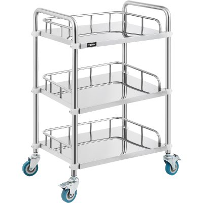 3 Shelf Medicine Trolley for Hospitals