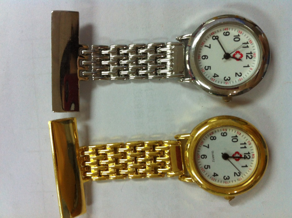 Metallic Nurse Fob Watch for Hospital