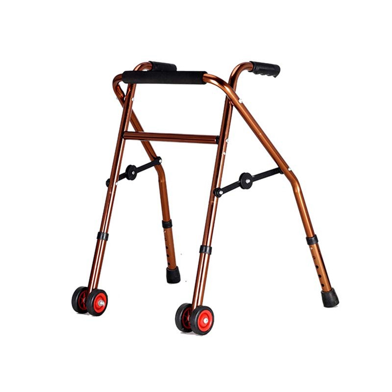 Pediatric walking frame with castors