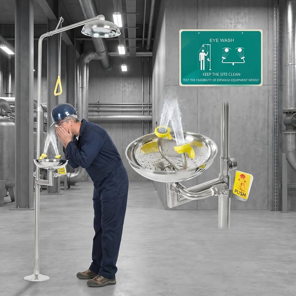 Emergency Shower And Eyewash Station