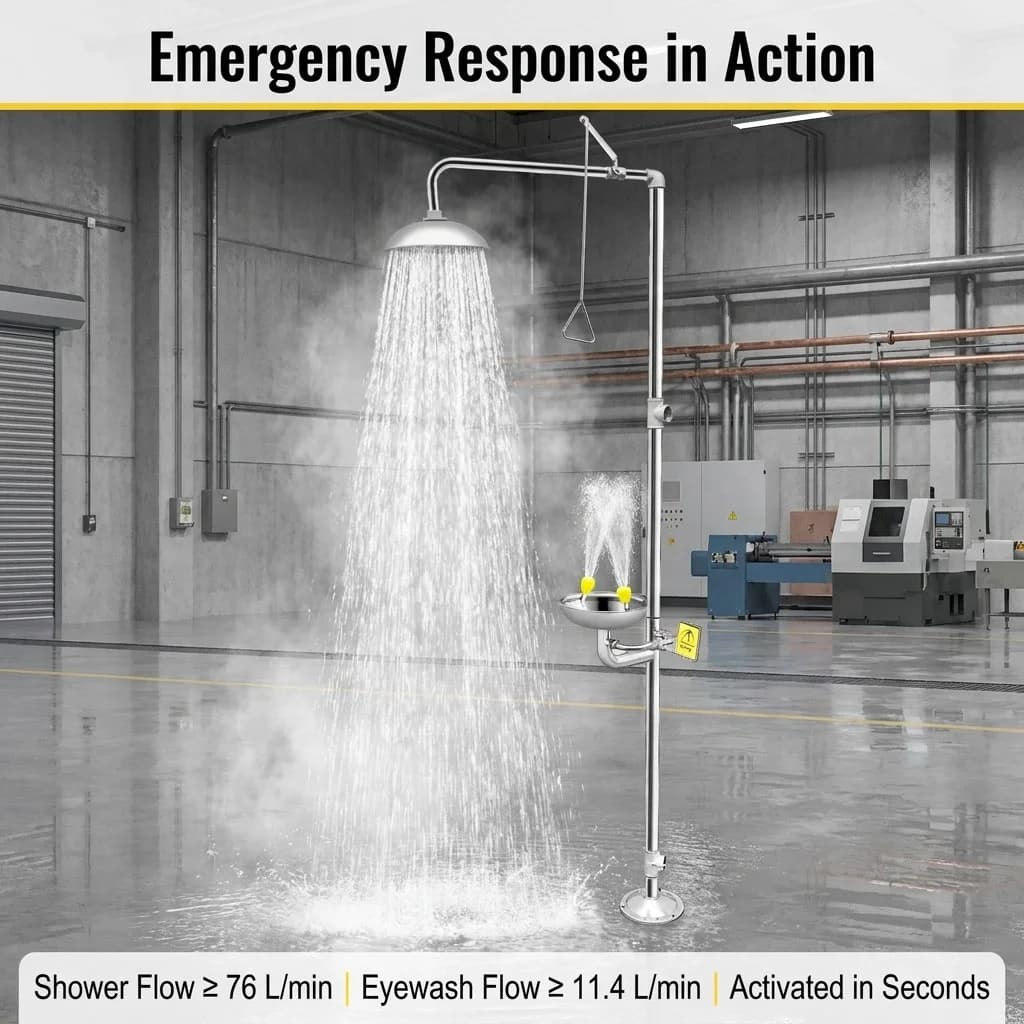 Emergency Shower And Eyewash Station - Image 2