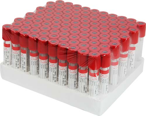 Red Top Vacuum Blood Collection Tube